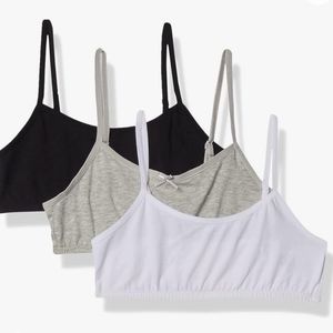 Maidenform bralettes size medium.  black.  gray. white.  brand new with tags.